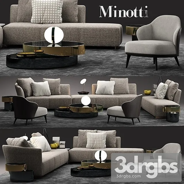 Minotti Lounge Seymour Sofa 3dsmax Download