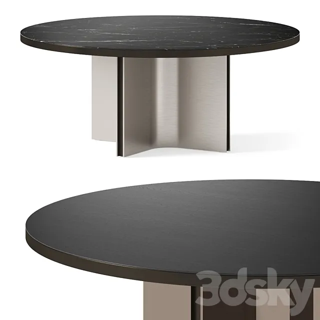 Minotti Marvin Round Dining Table 3ds Max