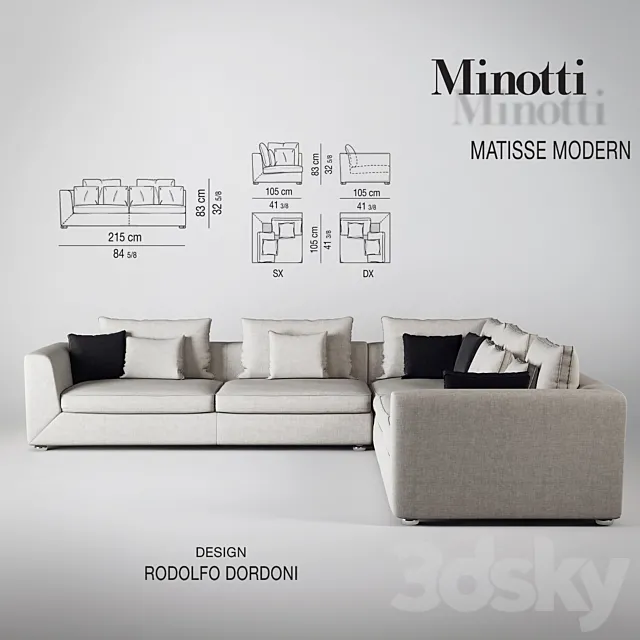 Minotti Matisse Modern 3DSMax File