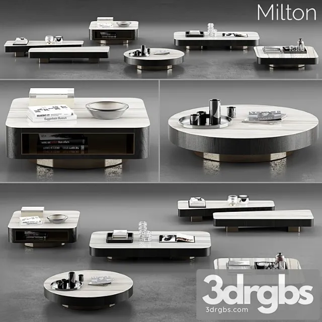 Minotti milton coffee tables 2 3dsmax Download