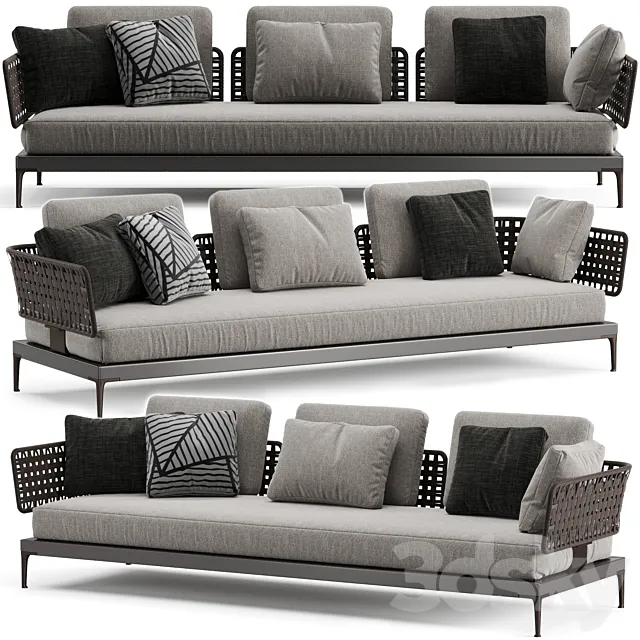 Minotti Patio Sofa 3DS Max Model