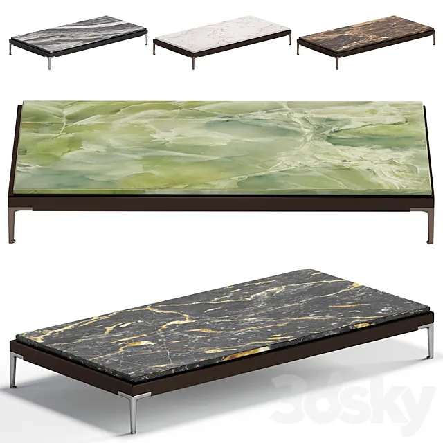 Minotti Patio Table 180 cm 5 Colors Version 3ds Max