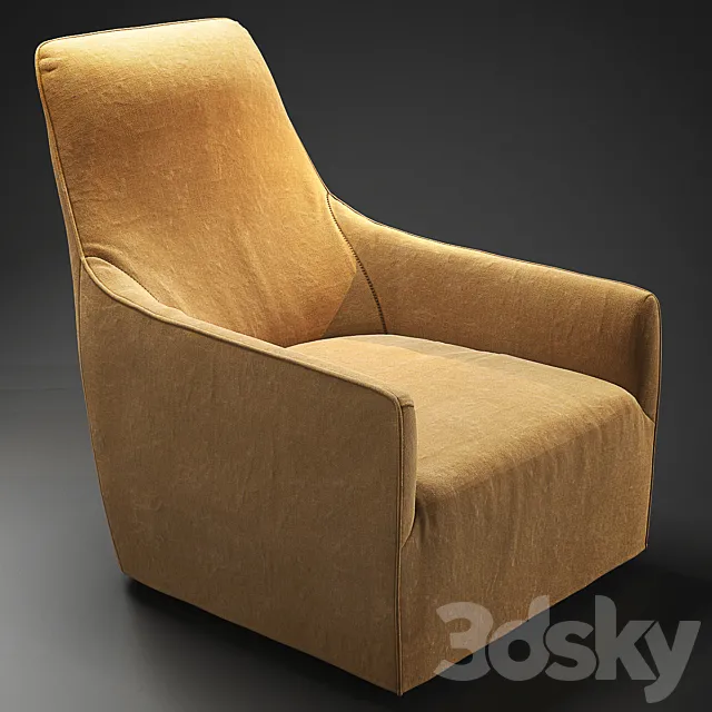 Minotti Portofino Bergere 3DS Max Model