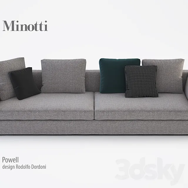 minotti powell 3DS Max Model