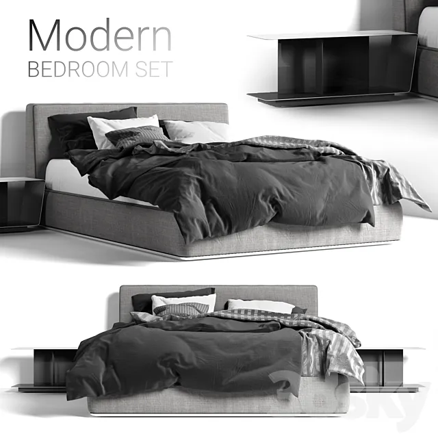 Minotti Powell Bed 3DSMax File