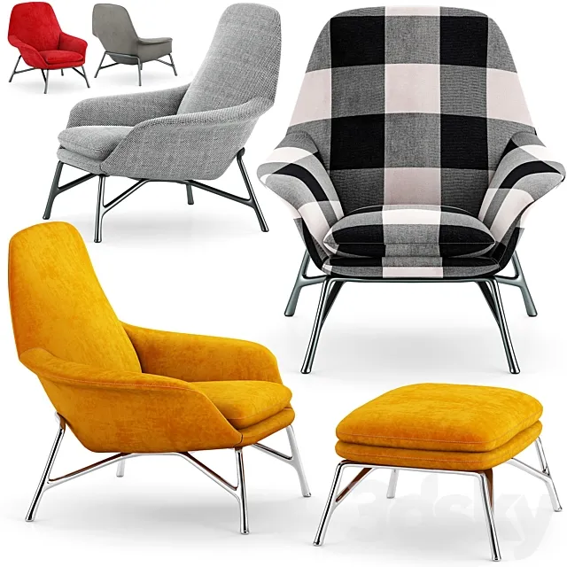 Minotti Prince Armchair 3ds Max