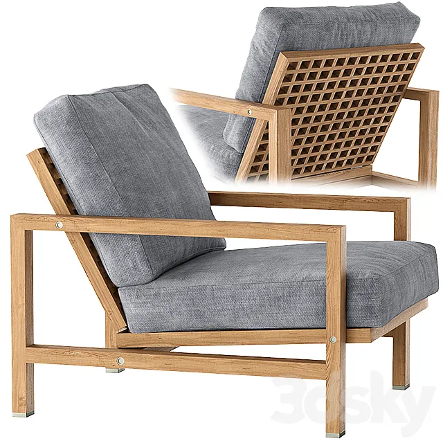 Minotti Quadrado Armchair 3DS Max Model