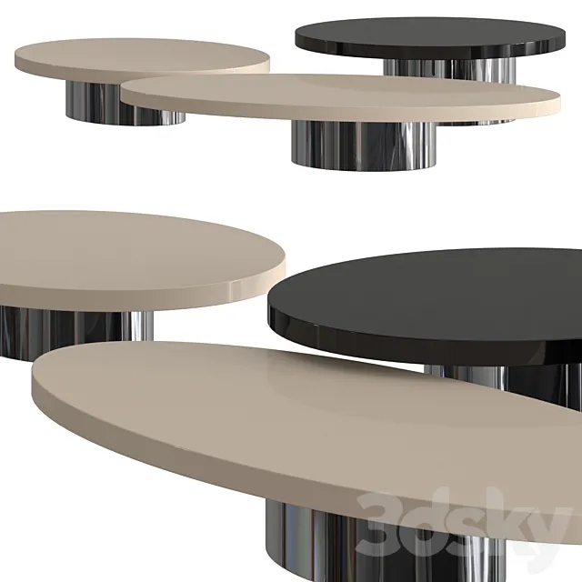 Minotti Raymond Coffee Tables 3DSMax File