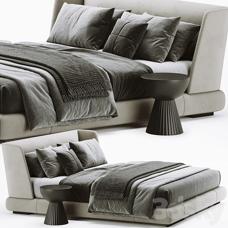 Minotti reeves bed 3DS Max