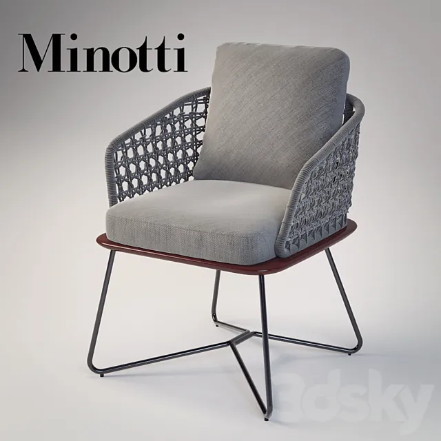 Minotti rivera little armchair 3DSMax File