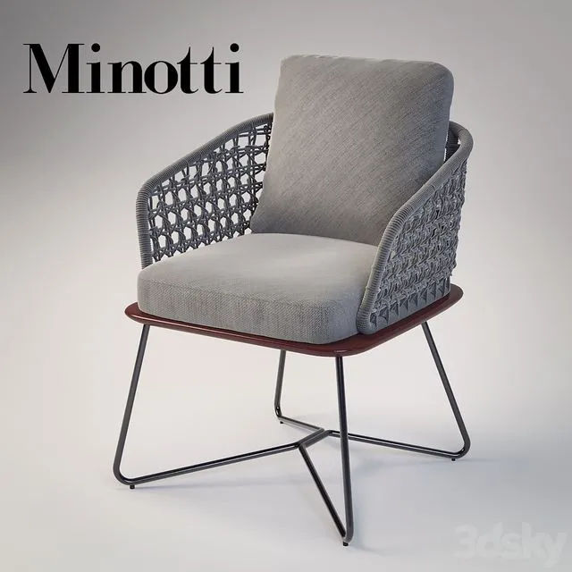 Minotti rivera little armchair 3dsMax Model