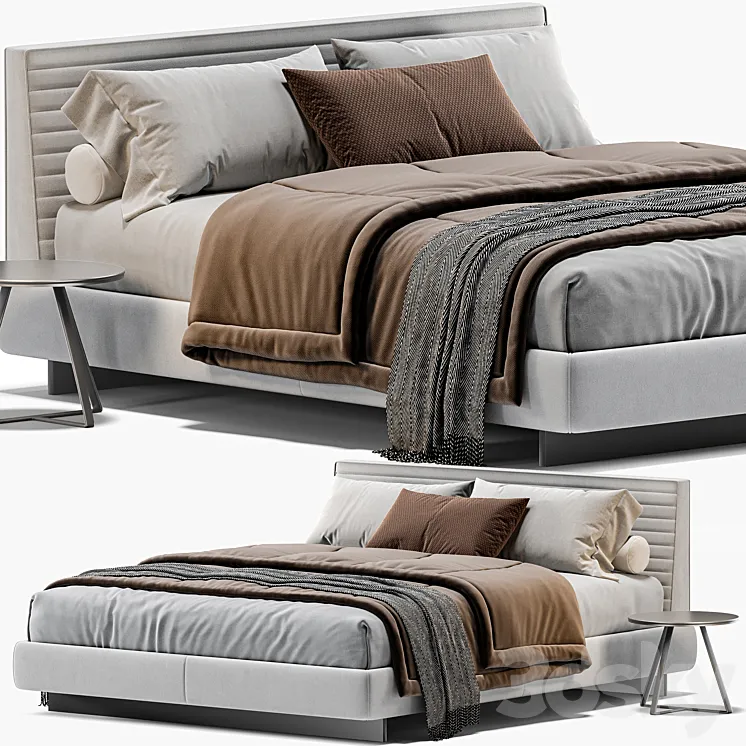 Minotti Roger Bed 3DS Max