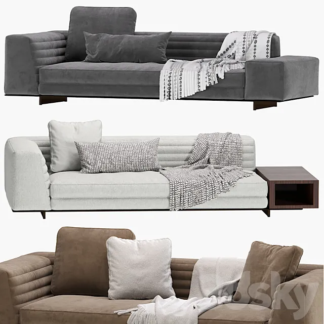 Minotti Roger Sofa 3DS Max Model