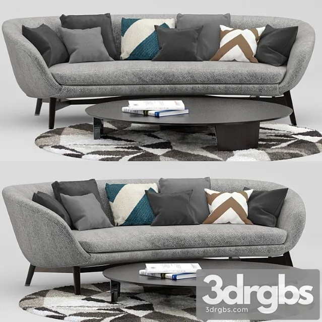 Minotti russell set 2 3dsmax Download
