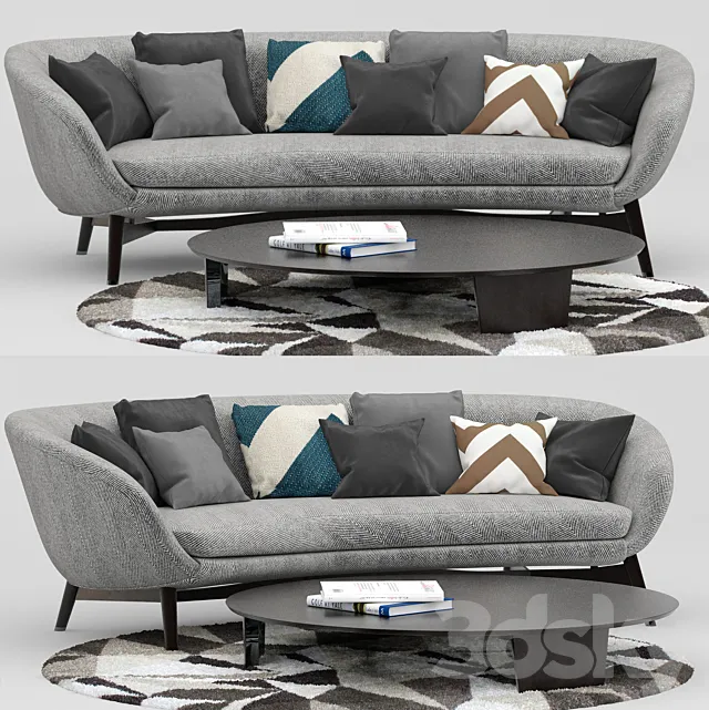 Minotti Russell set 3DS Max Model