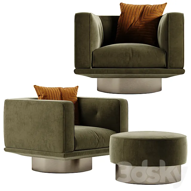 Minotti Sally armchair 3DS Max Model