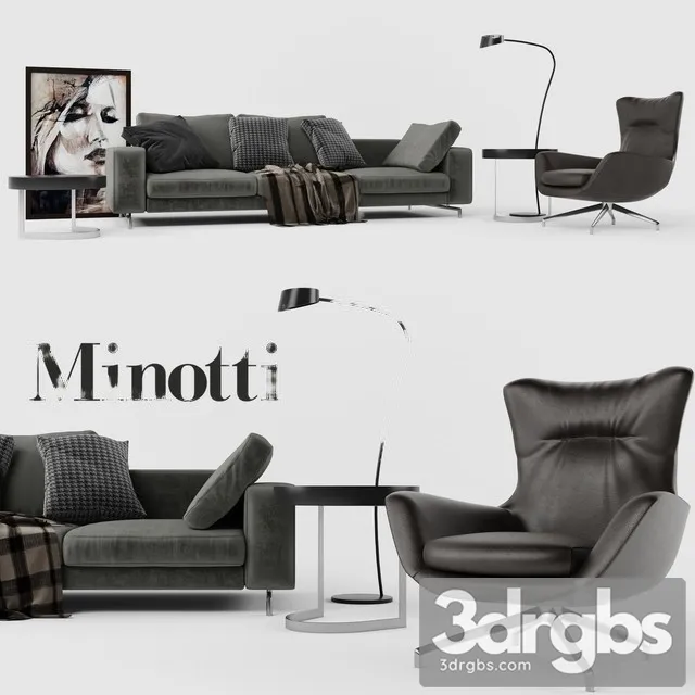 Minotti Set 01 3dsmax Download