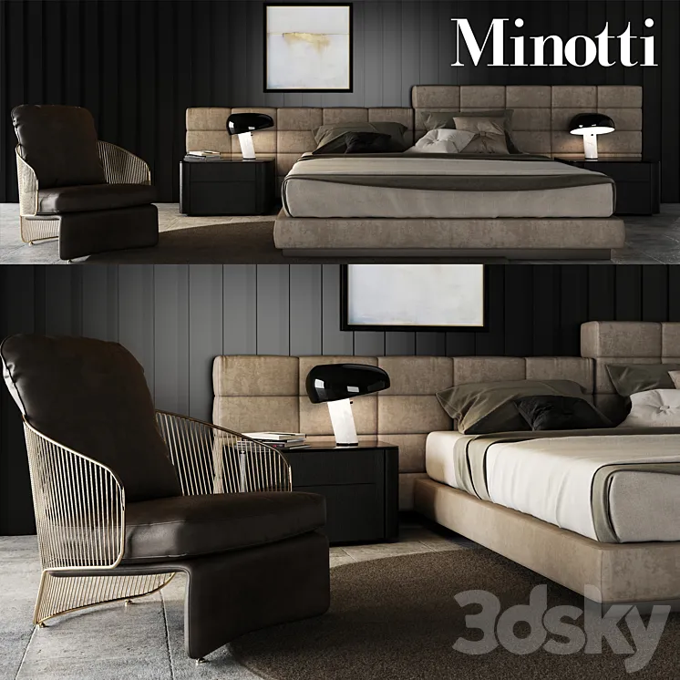 Minotti Set 04 3DS Max