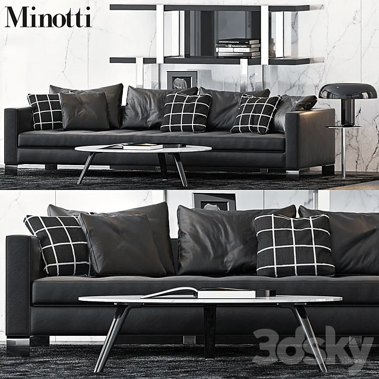 Minotti Set 12 3DS Max