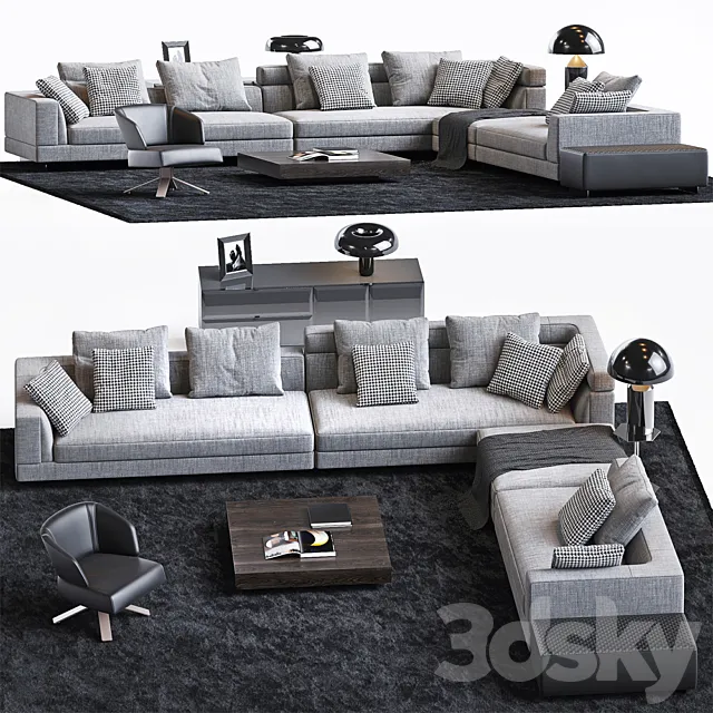 MINOTTI SET 17 3ds Max