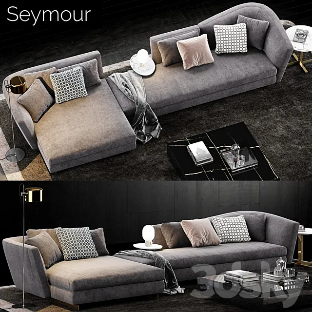 Minotti Seymour Sofa 2 3ds Max