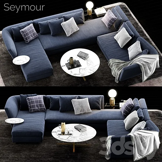 Minotti Seymour Sofa 3 3DSMax File