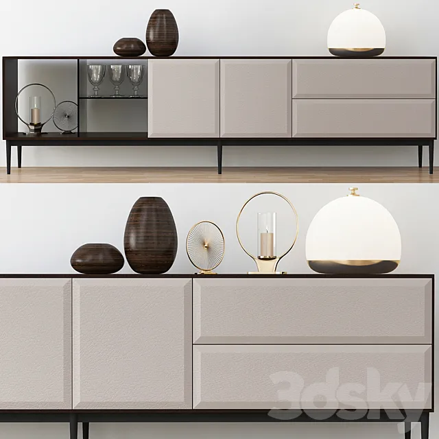 Minotti sideboard 3DS Max Model