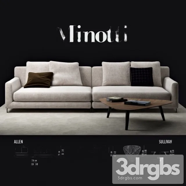 Minotti Sofa 02 3dsmax Download