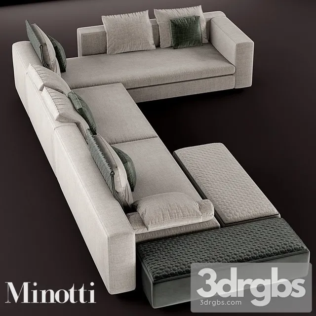 Minotti Sofa 07 3dsmax Download