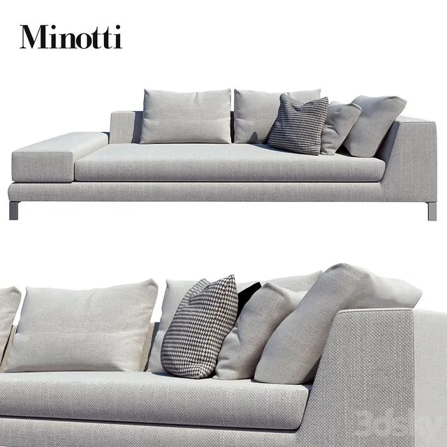 Minotti sofas hamilton islands compositions 01 3dsMax Model