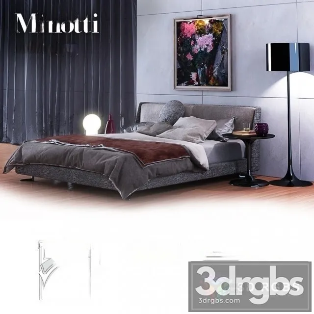 Minotti Spencer Bed 04 3dsmax Download