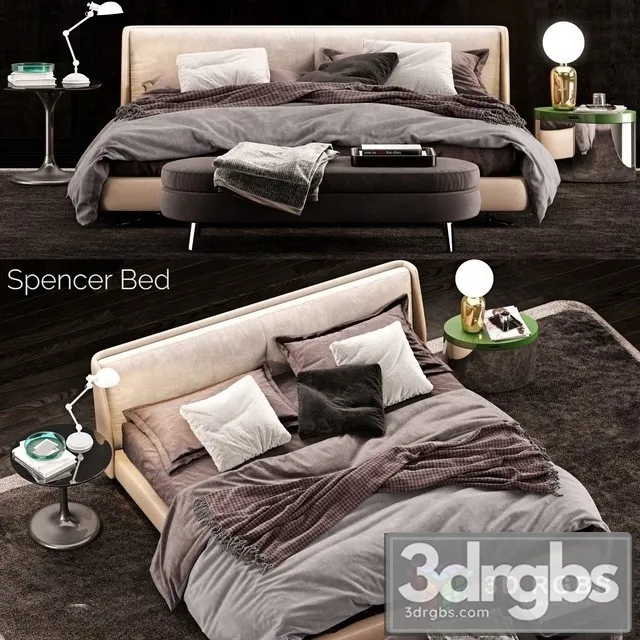 Minotti Spencer Bed 2 3dsmax Download