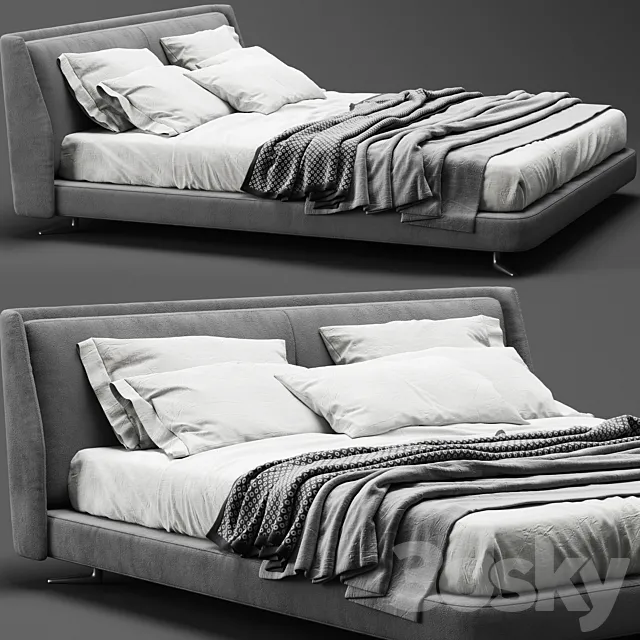 Minotti spencer bed 3ds Max