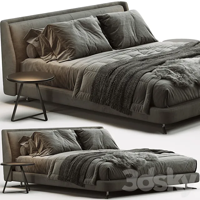 Minotti spencer bed 3DS Max Model