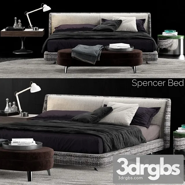 Minotti Spencer Bed 4 3dsmax Download