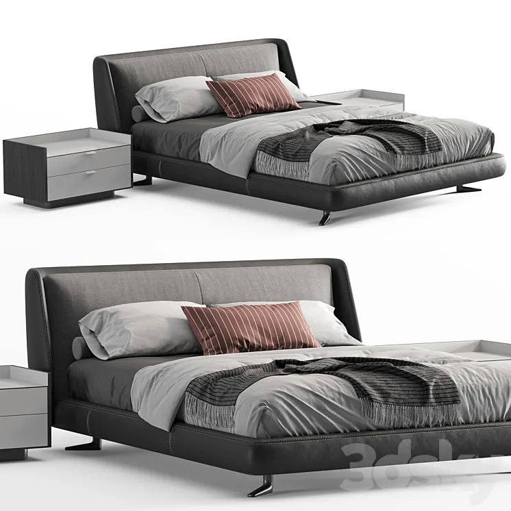 Minotti spencer bed_2 3DS Max