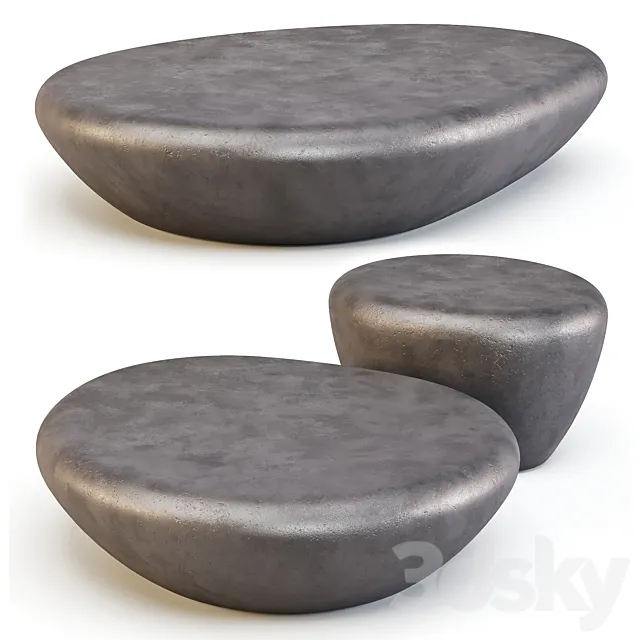 Minotti: Stony – Coffee Tables 3ds Max