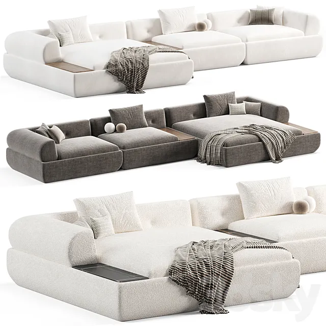 Minotti Supermoon Sofa 3ds Max