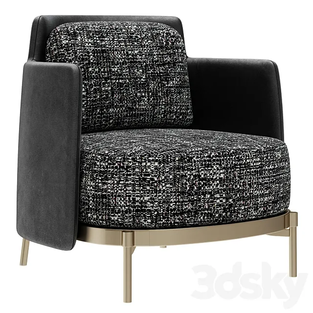 Minotti tape armchair 3ds Max