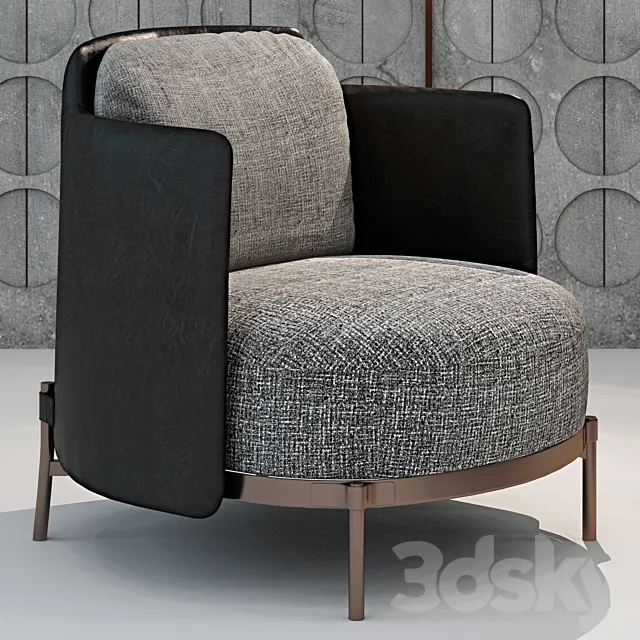 Minotti Tape armchair 3ds Max