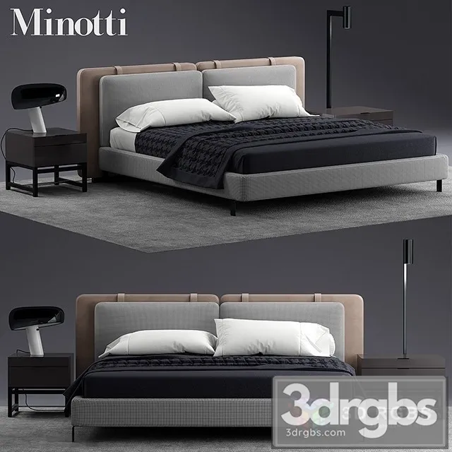 Minotti Tatlin Bed 02 3dsmax Download