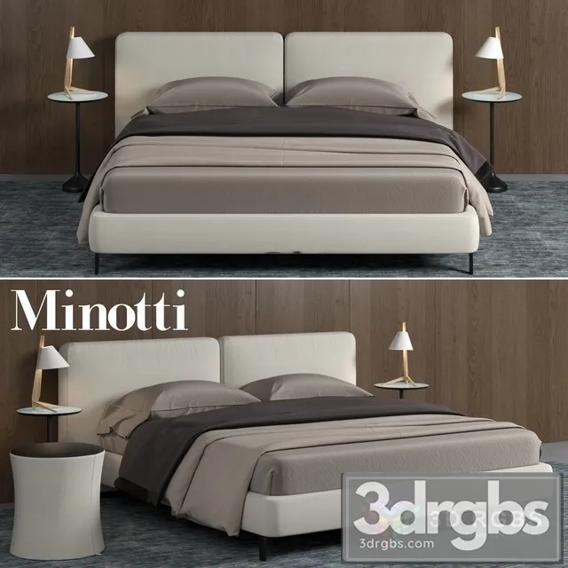 Minotti Tatlin Bed 03 3dsmax Download