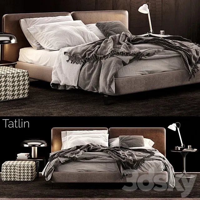 Minotti Tatlin Bed 3ds Max