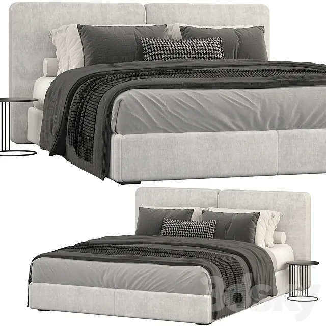 Minotti tatlin bed 3ds Max