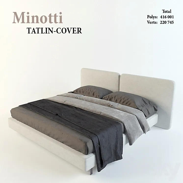 Minotti TATLIN-COVER. 3DS Max
