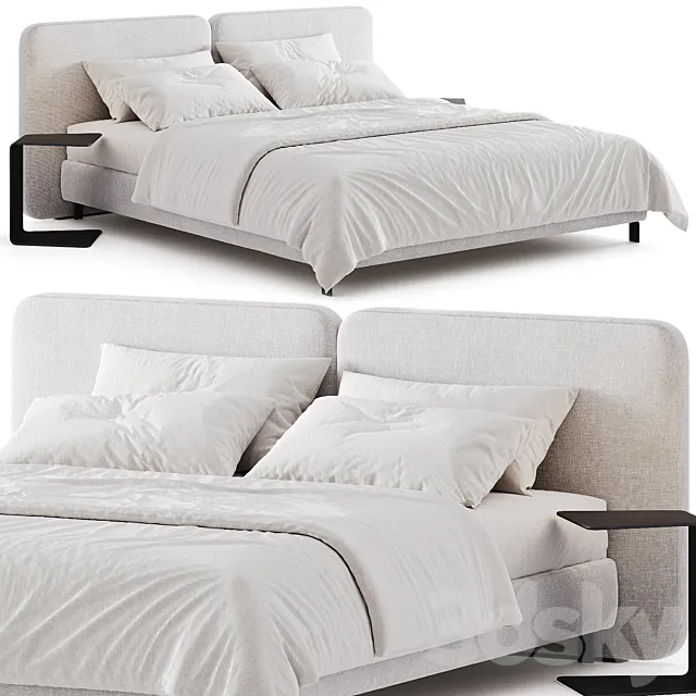 Minotti Tatlin Cover Bed 3ds Max