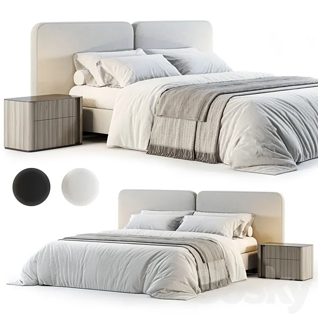 Minotti Tatlin Cover Bed No. 2 3ds Max