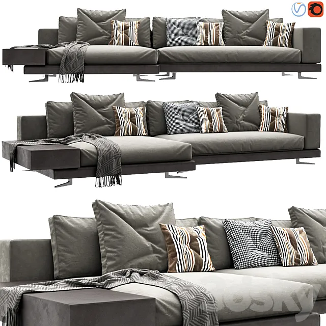 Minotti White Arrangement 03 3ds Max