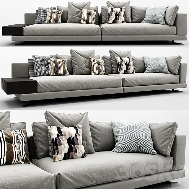 Minotti White Arrangement 05 3ds Max