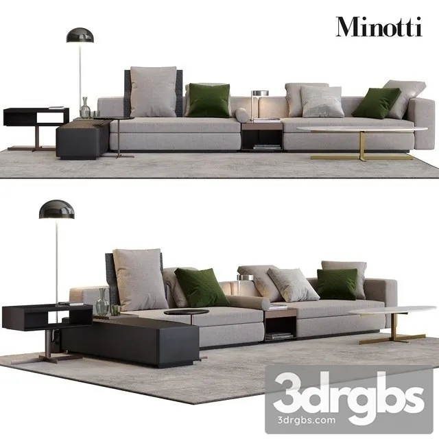 Minotti Yang Sofa 01 3dsmax Download